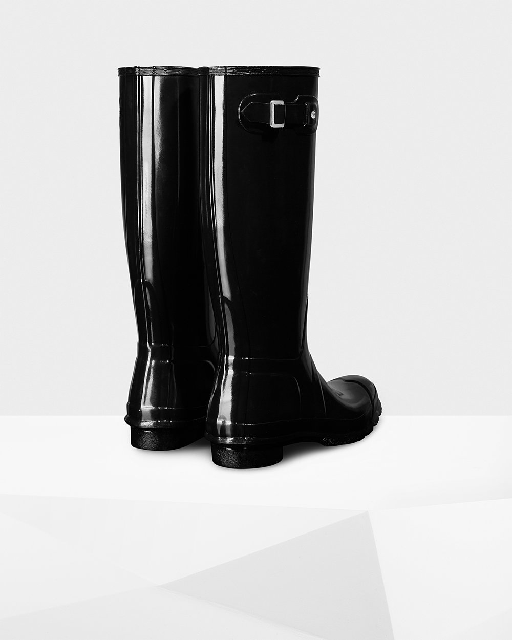 Hunter Mujer Original Gloss - Botas de Lluvia Negras - 419-SAVPXY